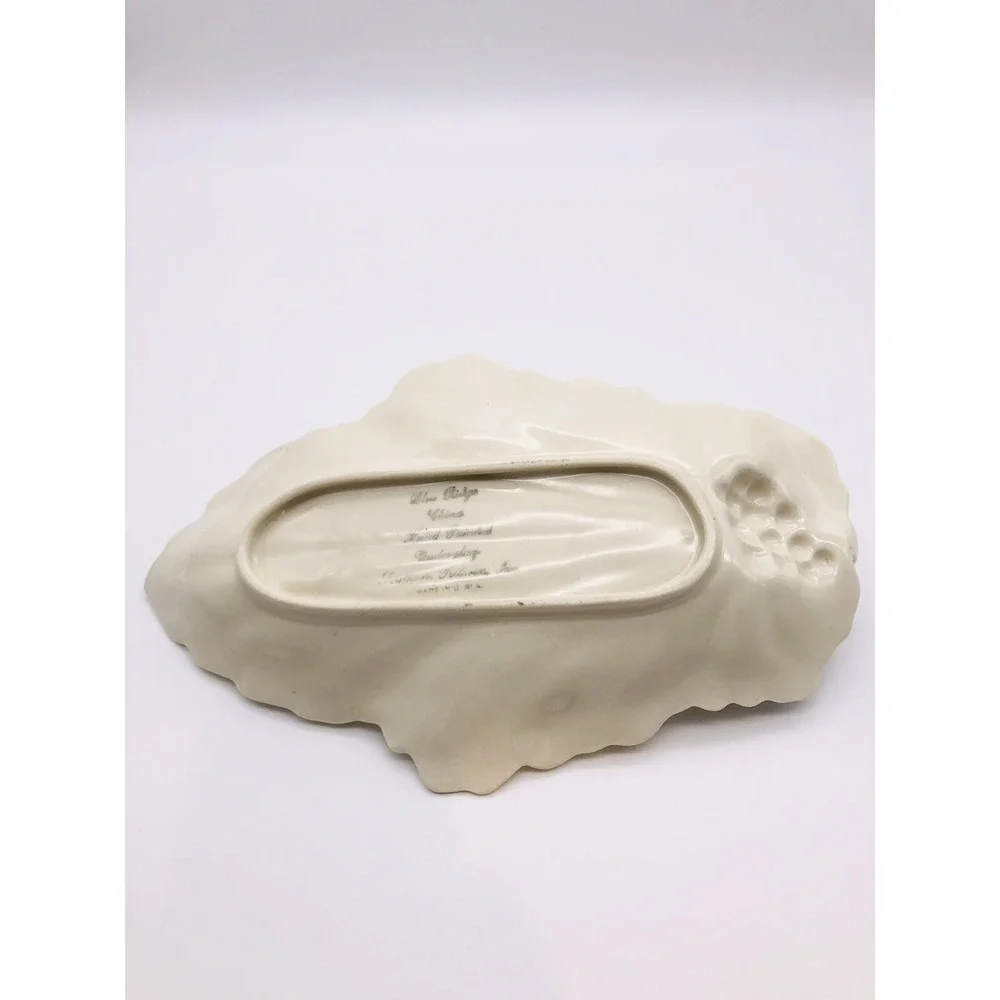 Blue Ridge China Southern Potteries Cottage Core Celery Relish Nappy Dish Floral